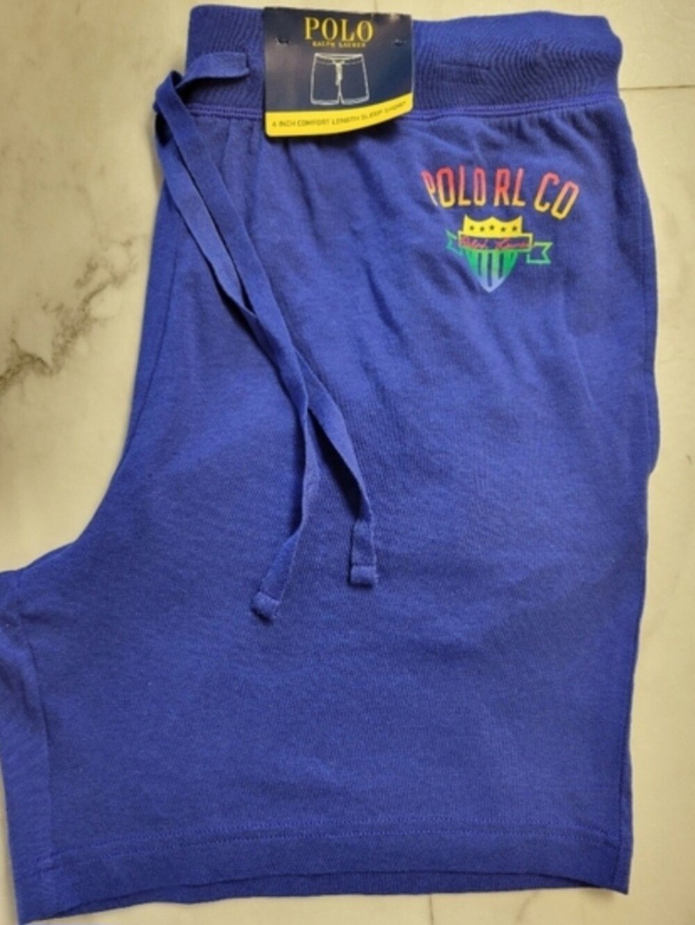 Polo by Ralph Lauren Royal Blue Drawstring Lounge Shorts NWT Large